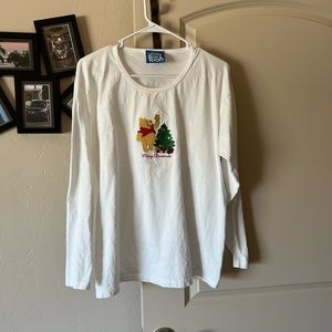 Disney Merry Christmas Long Sleeve Winnie the Pooh Shirt